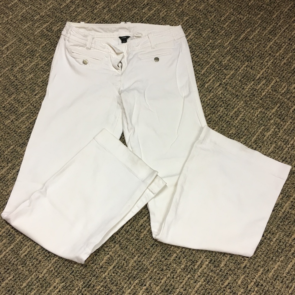 J Crew White denim